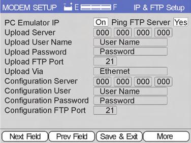 Chapter 3 User Setup Throughput Port - Most FTP servers use a specific port. Enter the port for the FTP server.