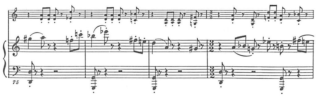 4 Shostakovich, Violin Sonata, Op. 134, i, mm. 67-78 Row 2 SONATA FOR VIOLIN AND PIANO, OP.