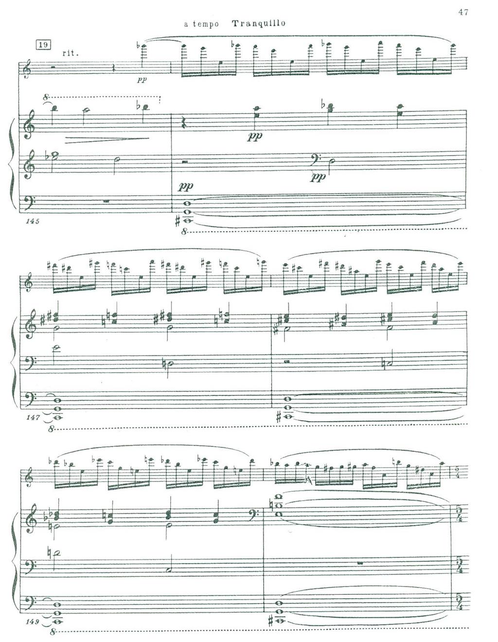 Example 4.19 Shostakovich, Violin Sonata, Op. 134, mm. 145-150 SONATA FOR VIOLIN AND PIANO, OP.