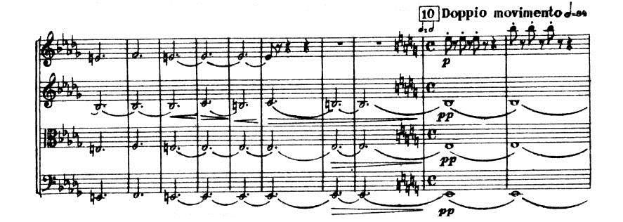 series appear in the viola in this section followed by an isolated instance of retrograde presentation.