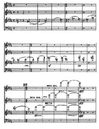 Example 5.18, Shostakovich, String Quartet, op. 138, mm. 473 484 Row 18 STRING QUARTET NO. 13 IN B FLAT MINOR, OP.
