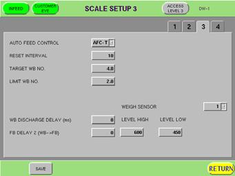 5 Level 3 SUPERVISOR PROCEDURES SCALE SETUP 3 SCALE SETUP 3 Touch the "3" pad on the SCALE SETUP 2 screen. The SCALE SETUP 3 screen will be displayed.