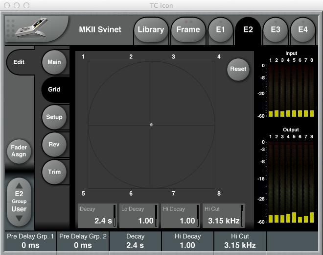 Reverb 8 essentials Reverb 8 is supposed to cover an endless variety of formats and channel counts. This is why unlike VSS algorithms it does not output early reflection patterns.