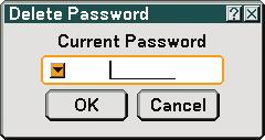 When [Logo Lock] is set, doing any one of the following two operations will display the Password input screen.