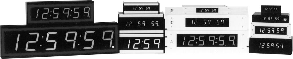 T I M E C O D E R E A D E R S These six-digit (or four-digit) displays are designed to be Universal Time Code Readers.