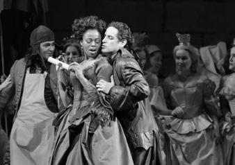 Marty Sohl/Metropolitan Opera Pretty Yende as Adèle and Juan Diego Flórez as Count Ory in Rossini s Le Comte Ory Chorus Master Donald Palumbo Musical Preparation Donna Racik, Gregory Buchalter,