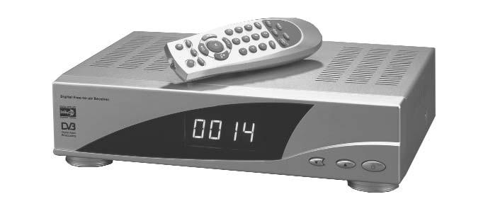 DB-T receiver digital Digital free-to-air terrestrial signal receiver for the reception of terrestrial T an radio programmes 000 T and 000 Radio programmable channels 2 Scart sockets ery fast channel