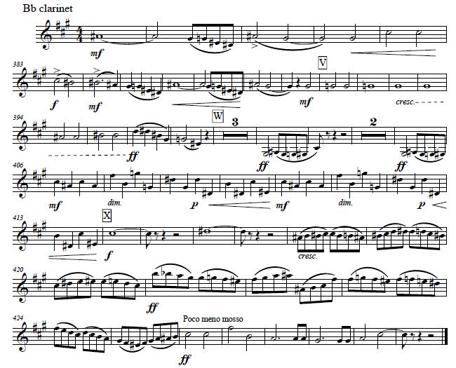 5 Tchaik 5 378-430 (Transcribed for Clarinet in Bb) Prepare this excerpt if you are playing