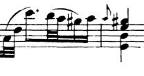 from this. Upward arpeggiation in Ex. 3.3 for instance complicates the execution of the appoggiatura in bar 6.