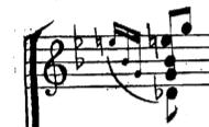 Pisendel, Sonata a Violino solo senza Basso (D-Dl Mus, 2421-R-2), bars 5-6.