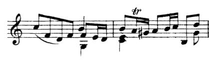 repeated crotchets, insert slurs where they are unmarked, or alternatively cut short the length of certain notes and insert rests in their place. Ex. 3.15. J.P.