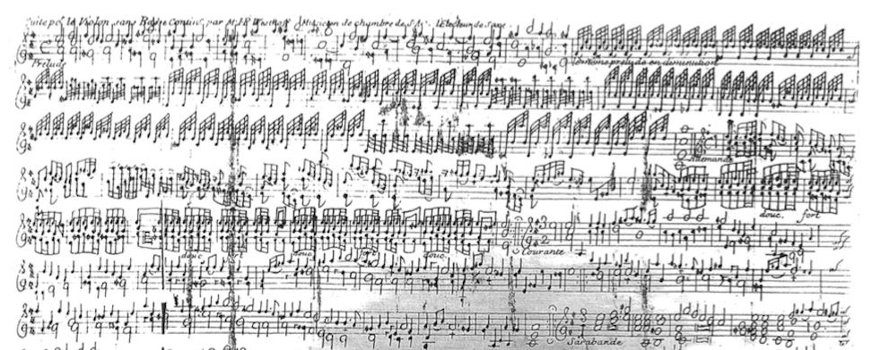 Appendix A: J.P von Westhoff, Suite for Solo Violin in A Major.