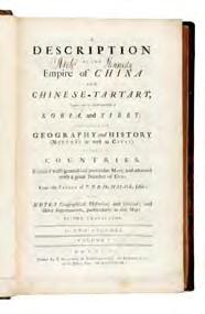The revised and best English edition of Du Halde on China 40. [CHINA] DU HALDE, P. Jean-Baptiste.