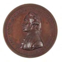 The bronze Royal Society medal 71. [COOK: MEDAL] PINGO, Lewis. The Royal Society Medal, in commemoration of Captain Cook. Obverse: Uniformed bust of James Cook.