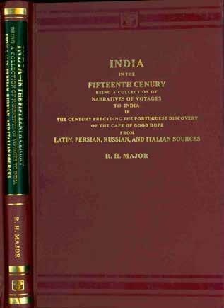 57 Major, R. H.; Editor. INDIA IN THE FIFTEENTH CENTURY.