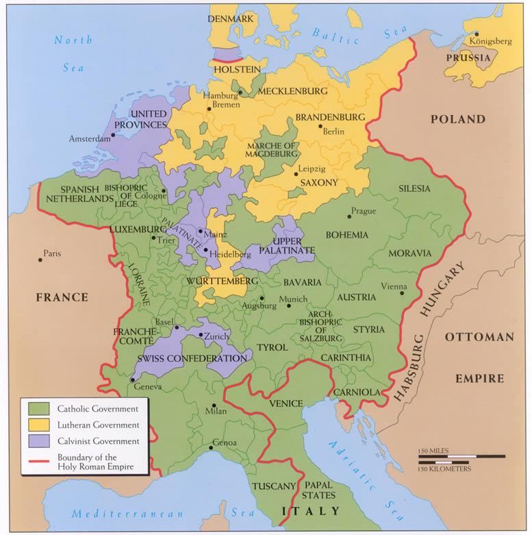 monarchy/loose confederation (Habsburg family dominates) of 300 towns/principalities.