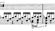 45-68) A-flat major reigns, slightly developing the previous whispering motive, which was of 4 bars, into a more melodious line of 6 bars. The second subject (from m.