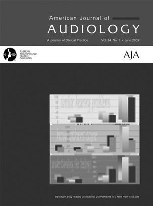 American Journal of Audiology: A Journal of Clinical Practice Number of issues per year: 2 AJA is a peer-reviewed journal for the audiologist in all settings.