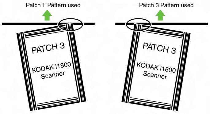 For example, many patch pages designed for scanners that read patches with physical patch reader sensors (Kodak i800/i1800 Series Scanners) will have bars that extend to the edges of the page on more