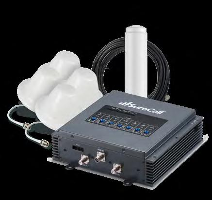 Award Winning Booster Outside Antenna Cable Inside Dome Antennas Fusion7 All-in-one Cellular, Wi-Fi and HDTV Signal Booster Model #: SC-SEPTH/O-OD4-Kit Designed for commercial buildings and large
