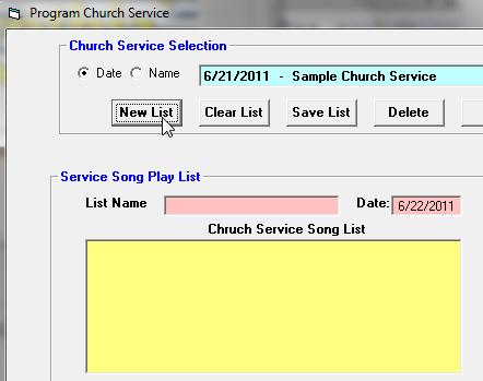 music minister to focus on the service at hand (and perhaps leading the music / choir) To create or change a church service program, press (click) the 'Program Service' button on SynthiaPC's main