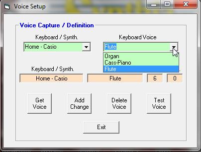 voice table may be a piano and the second a church organ, and so on To utilize this feature or capability of Synthia therefore requires that you, at least at first, set up and define this table that