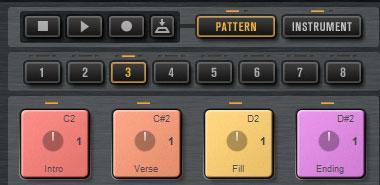 Getting Started Creating the Different Parts of a Drum Track Creating the Different Parts of a Drum Track To create different parts for your drum track, for example, an intro, a fill, a main part,
