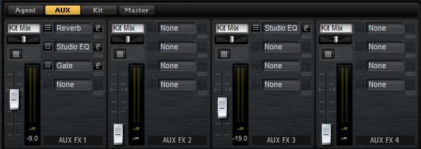 Mixing and Effect Handling You perform your mixing operations on the Mixer page. For each agent, a specific Agent mixer is available.