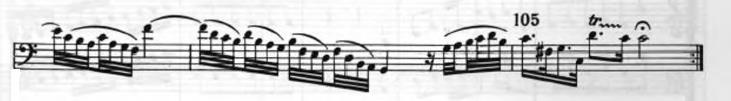 Also, on a repeat, one can consider holding the longer notes longer than they are written to provide more contrast between the first and second time through.