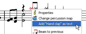 When using no clef or a percussion clef you need to know what note name to use to create each note.