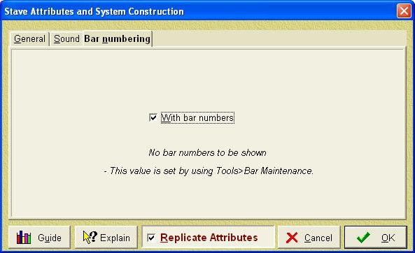 If you do not like this then you must use the Out of sequence bar numbers facility, page 183.