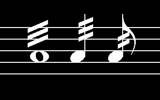 notes/chords, meaning an alternation of those notes/chords. This is sometimes called a shake.