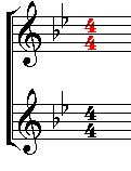 Page 64 Music Publisher 8 manual (d) If you press Ctrl when moving a time signature left or right then all the time signatures will move with it.