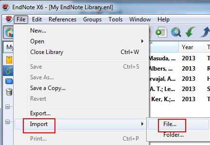 In these cases, the easiest way to get your citations into your EndNote library is to save the citations as a text file (.
