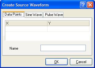 The Source Data dialog also enables you to store any of the waveforms as ASCII text ﬁles ( WaveformName.wdf ). These waveform ﬁles can be recalled (loaded) into the list at any time. 5.