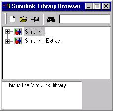 Pe sistemele UNIX, va apare fereastra bibliotecilor SIMULINK.