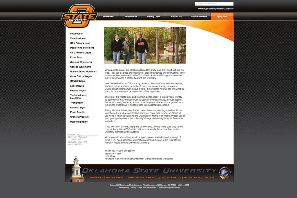 Web Template This is OSU s new website template. It matches the theme of our updated www.okstate.