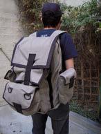 During their travels, each carries bags of different kinds,