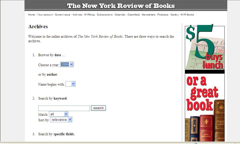 The New York Review of Books - Archives