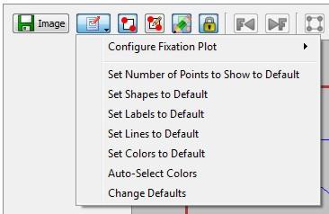 Right clicking on a fixation point will bring up a context menu as shown below. Select Display Fixation Information to see the digital data values for this fixation.