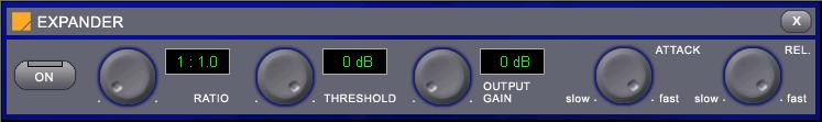 8.2.7 Module: Expander In practice, expanders are mostly used for suppressing interferences (background noise, tape noise) in modulation pauses.