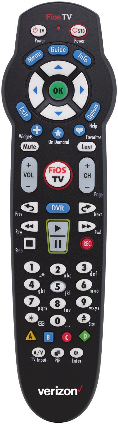 Verizon Fios TV remote It has everything you need to do it all. This is Fios TV. It s so easy, all you have to do is press the button. These are the buttons and what they do.