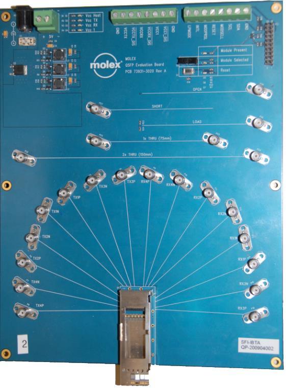 o o With the MicroGiGaCN connector on the top and the side of the board labeled Efficere facing you, the right half of the board is positive TX, the left half is negative RX (relative to device s