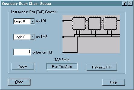 Figure 4: impact User Interface x69_4_422 Debugging a Boundary Scan Chain If you are unable to establish communications with the Boundary Scan chain, the DEBUG CHAIN dialog can assist in the