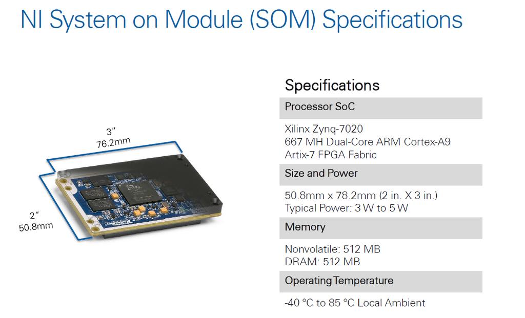 Read-out of VMMx chips will be performed by a SOM based board, custom designed for the experimental
