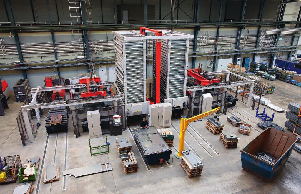 In 2007, Hans Zewe GmbH automated the majority of its laser cutting with four Bystronic laser cutting machines, four ByTrans units and two storage towers.