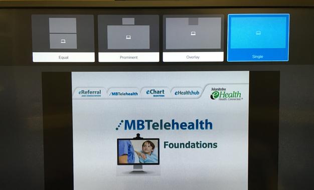 Screen Layout: Presentation - Multi Site MBTelehealth - SX Series with TRC6 Remote User Guide Screen Layout: Presentation - Multi Site Navigate to Layout ( ) in the upper right corner and press OK.