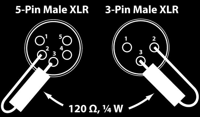 However, most lighting fixtures use the 3-pin XLR connector.