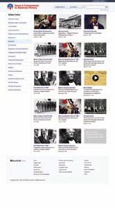 American history. Articles are arranged in the 10 major eras that conform to national history standards.