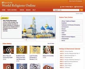 2012 Online Databases t World Religions Online NEW!